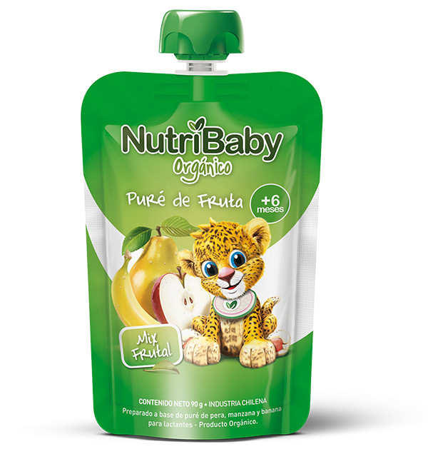 nutribaby orgánico puré de fruta mix frutal