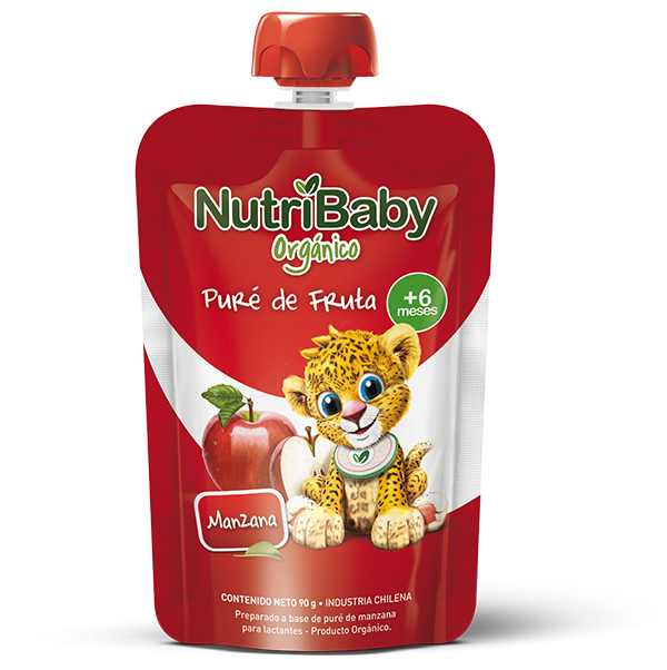 nutribaby orgánico puré de fruta manzana